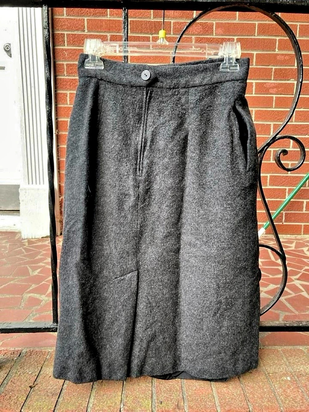 Ralph Lauren purple label cashmere Gray pencil skirt